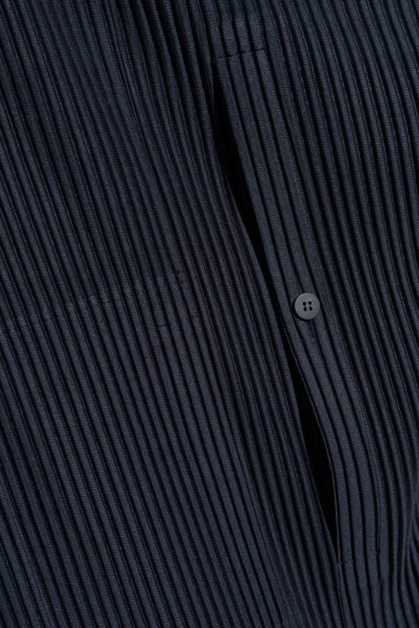 Navy blue Pleated Coat Homme Plissé Issey Miyake - Vitkac Canada